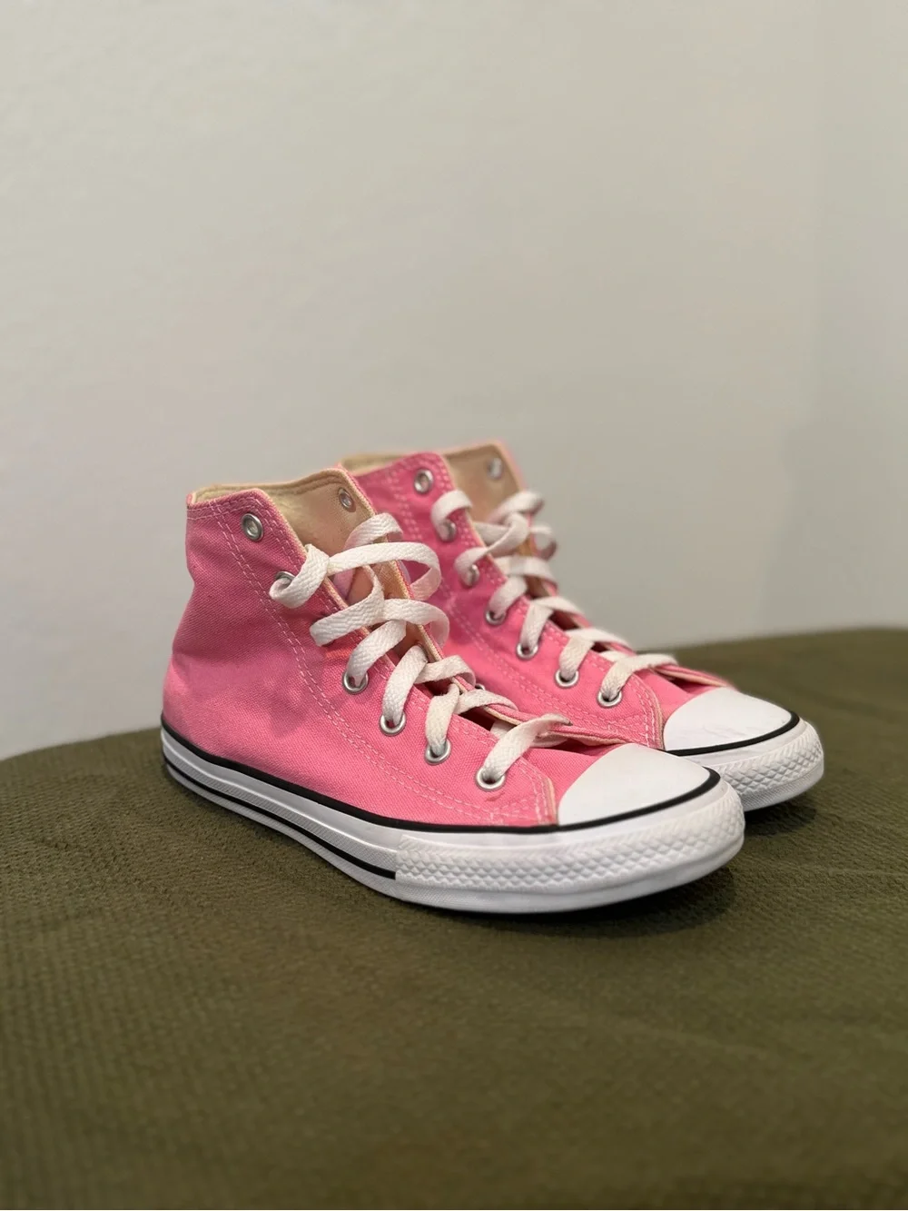 Converse Kids High-Top Canvas Sneakers in Pink